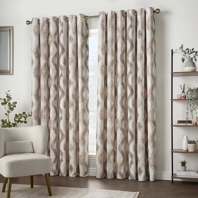 ELODIE CHENILLE SAND 90x90 Curtain