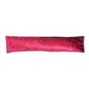 Velvet Crush Draught Excluder 22 x 90cm - Red