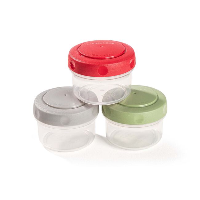 Lock & Lock 3 Piece 80ml Mini Pot Set