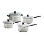 Cuisine S/Steel Draining 4 Piece Cookware Set