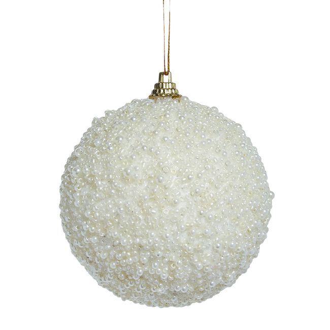 Gold Glitter Luxury Christmas Bauble Set 6 Pack