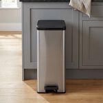 Curver 40L Slim Silver Bin