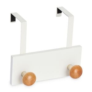 Over Door 2 Hook Wooden Hanger