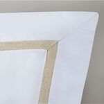 SINGLE DUVET COVER Linen Border 600TC 