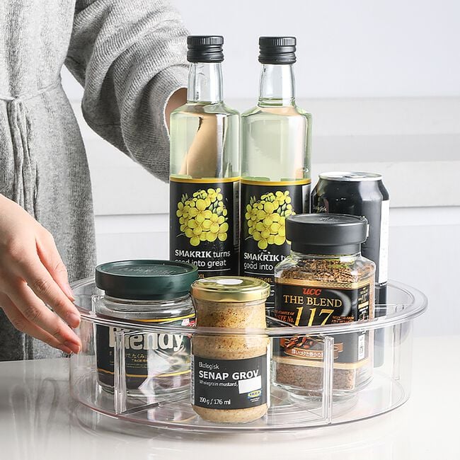 Storage Master Lazy Susan with Dividers