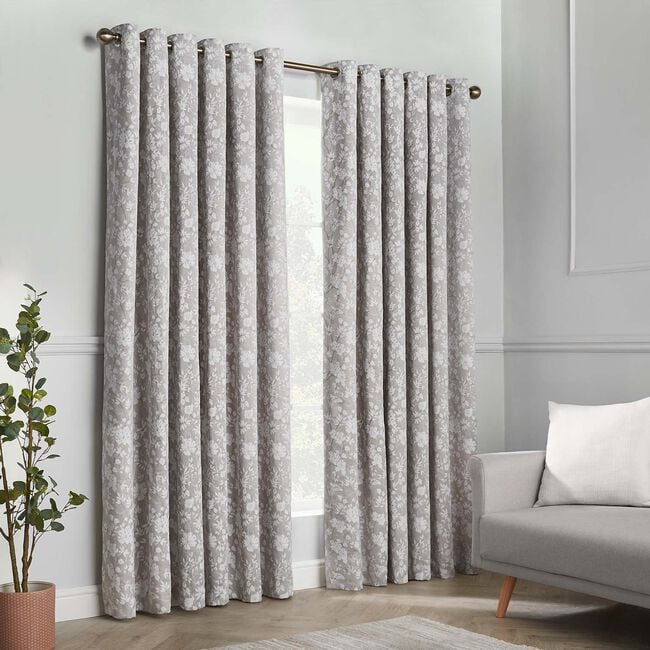 RUSSBOROUGH NATURAL WITH GOLD 66x54 Curtain