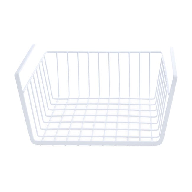 White Hanging Wire Basket