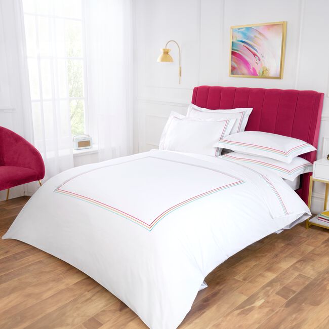 SUPER KING DUVET COVER Triple Stitch Colourpop 400tc