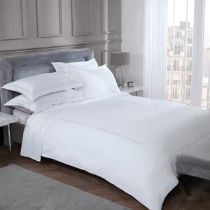 SINGLE DUVET COVER Double Stitch White