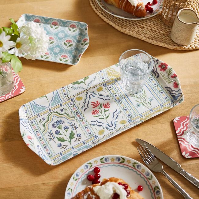 Boho Floral Scatter Serving Tray