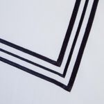 SINGLE DUVET COVER Tripoint Border Navy 500TC 