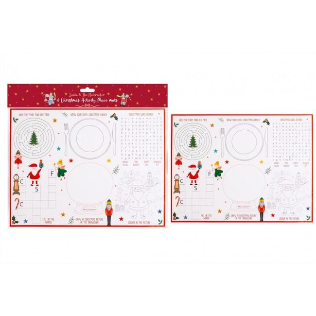 Santa & Nutcracker Activity Placemats