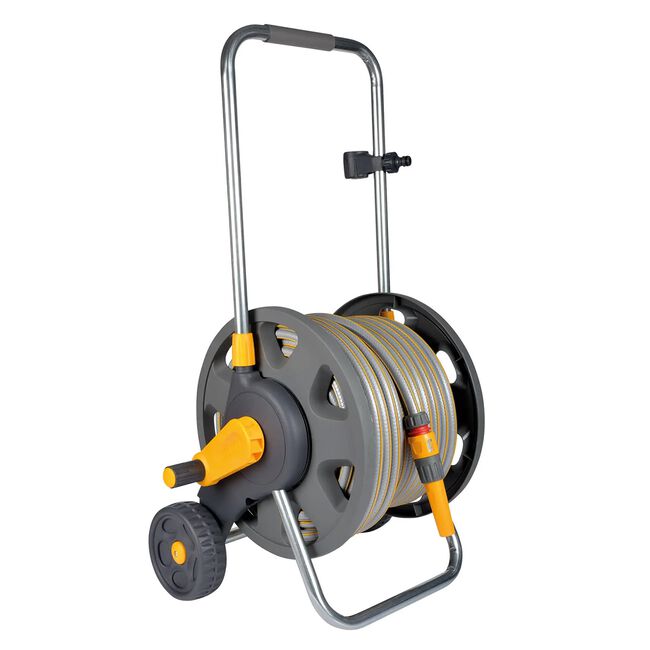 Hozelock Cart with 30M Garden Hose & Fittings
