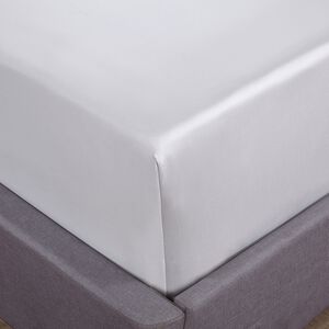 SINGLE FITTED SHEET 350 Threadcount Cotton Silver