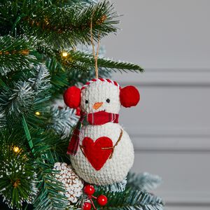 Snowman Plush Tree Decoration