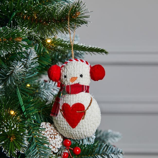 Snowman Plush Tree Decoration