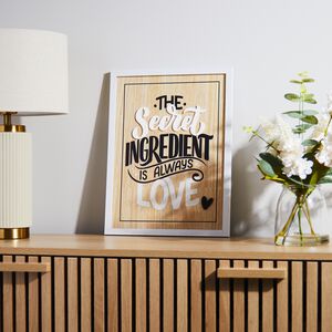 Secret Ingredient Wooden Plaque
