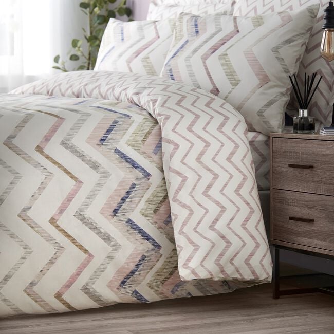 DOUBLE DUVET COVER Hannah Grey/ Green