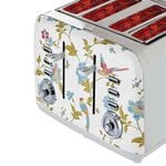 Laura Ashley Elveden White 4 Slice Toaster