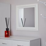 Westbury White Square Mirror 56cm