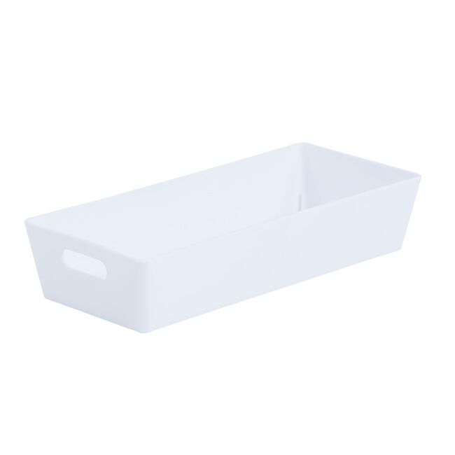 Studio 2.01 Rectangular Basket Ice White