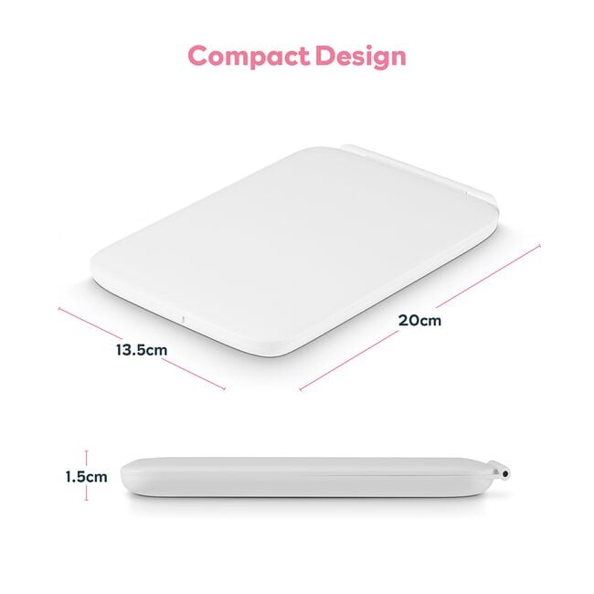 Carmen Rechargeable LED Cosmetic Mirror With Light