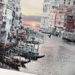 Venice Sunset Jewelled Framed Art 60cm x 60cm