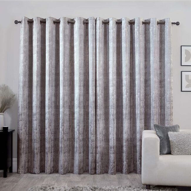 SEVILLA BRUSHED ICE GREY 66x72 Curtain