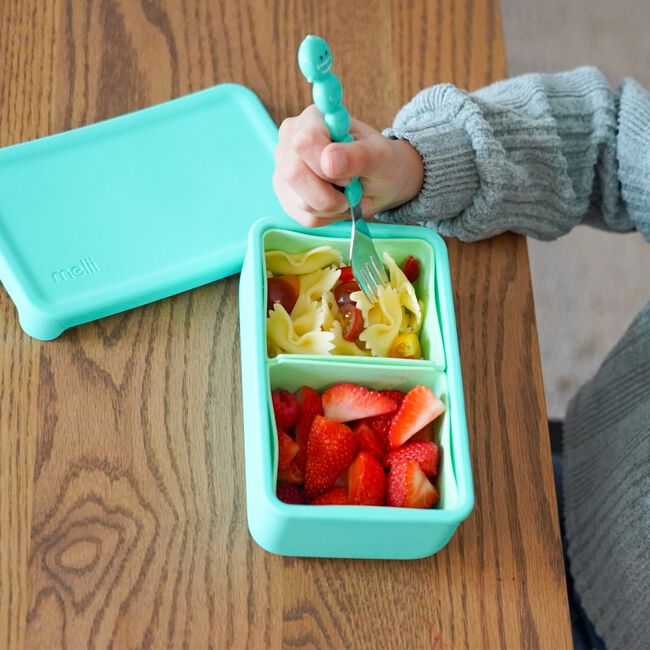 Melii Bento Silicone Box with Removable Dividers