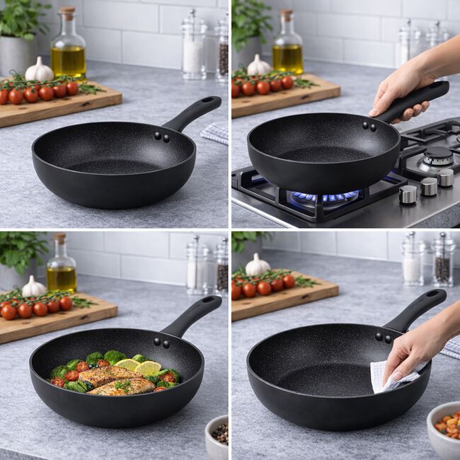 Salter Megastone Onyx Frying Pan 20cm