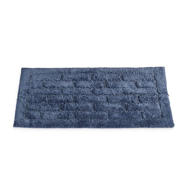 COTTON BRICK PETROL 50x80 Bath Mat