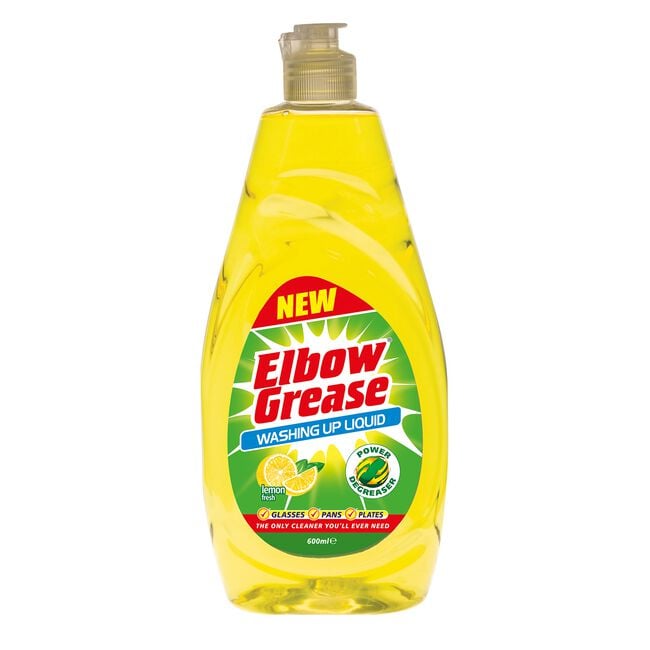 Elbow Grease Lemon Washing Up Liquid 600ml
