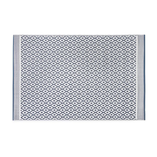 Diamond Navy Outdoor Mat 120 x 180cm 