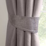 NIGHTSHADE TEXTURED SLATE PAIR Tiebacks