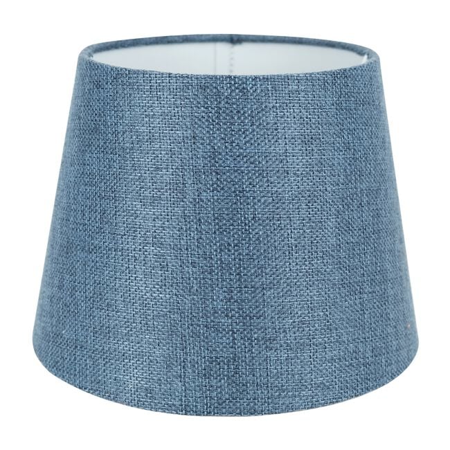 NAVY BLUE LINEN SHADE 8"