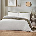 DOUBLE DUVET COVER Waffle White