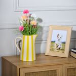 Lemon Stripes Jug Vase