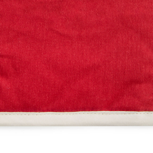 Two Tone Single Oven Glove - Red/Cream