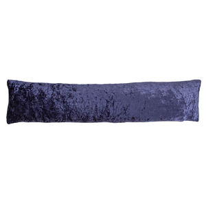 Velvet Crush Draught Excluder 22 x 90cm - Navy