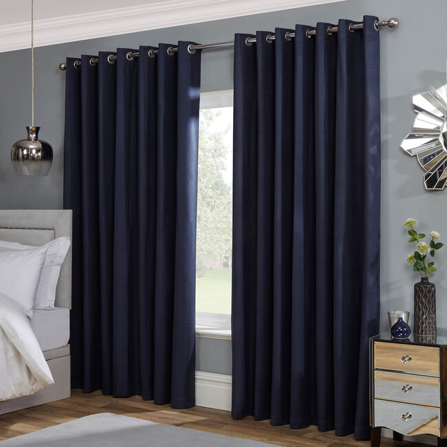 BLACKOUT & THERMAL BOXES NAVY 66x54 Curtain
