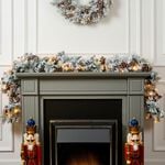 1.8m Light Up Snowy Christmas Pine Cone Garland 