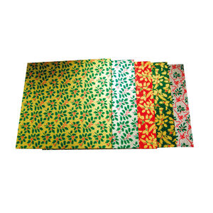 Holly Print Square Cake Board