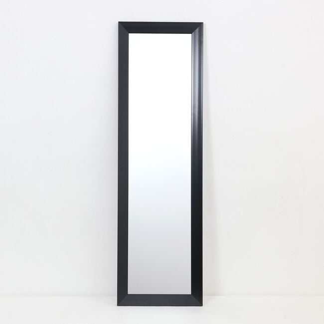 OVER THE DOOR MIRROR Black 36 x 126cm