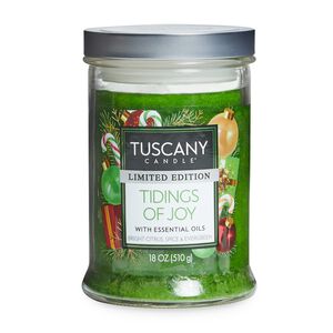 Tuscany Single Pour Candle Tidings of Joy 18oz