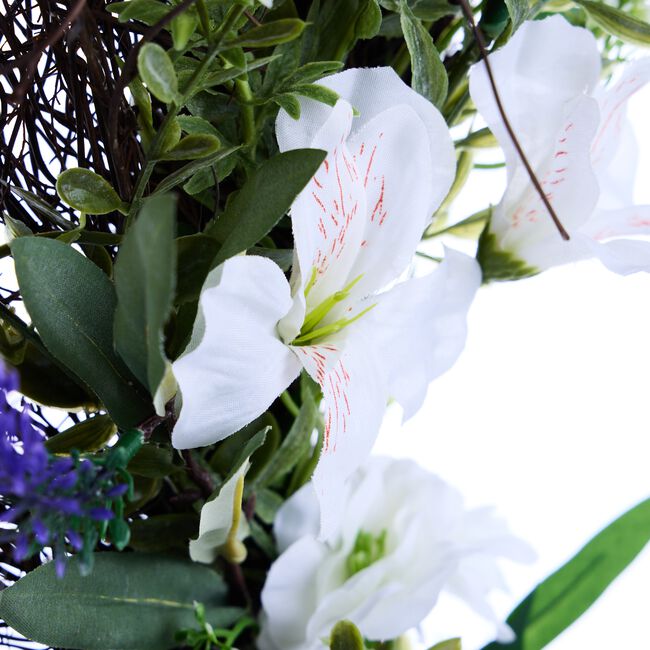 Lavender & Cream Floral Wreath