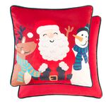 Santas' Helpers Cushion Cover 45cm x 45cm - 2 Pack