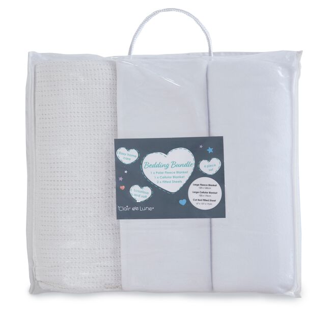 Clair De Lune Cot Bed Starter Set - 4 Piece