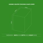 100GSM 6 Seater Stacking Chair Cover 