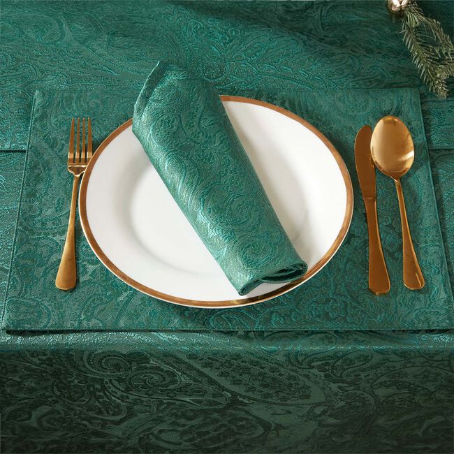 PAISLEY DAMASK GREEN 2PK Placemat