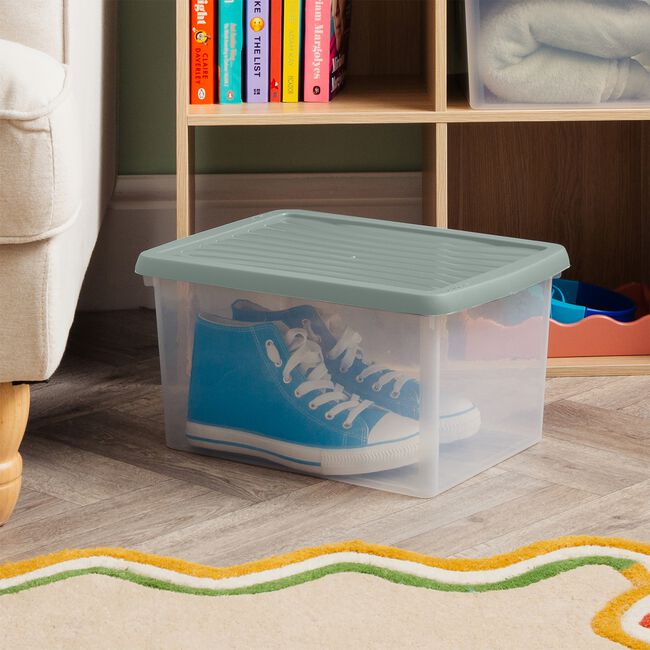 Wham 16L Green Lid Storage Box Set Of 2